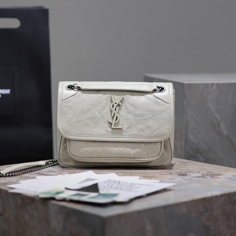 YSL NIKI baby in vintage leather(HIGH-END GRADE)